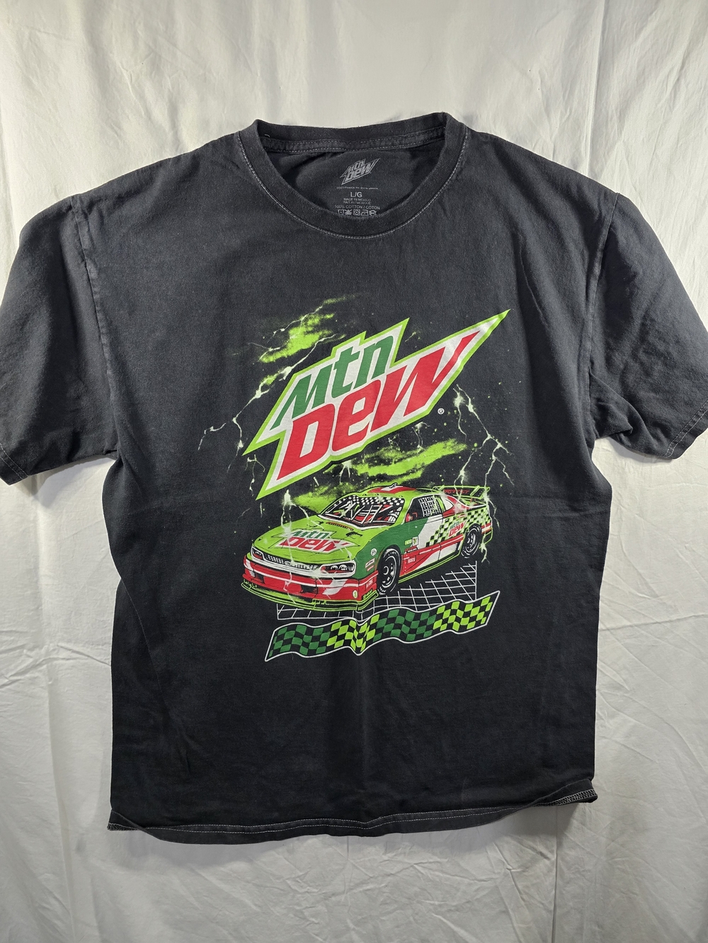 Mt Dew Racing Graphic Tshirt Size L